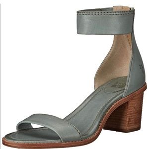 Frye Brielle Back Zip Teal Sandal